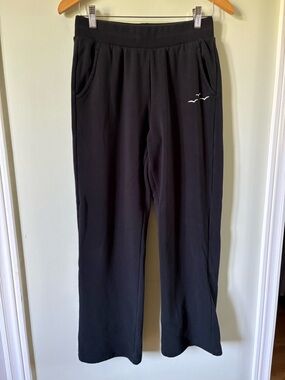 Lazypants Black Wide Leg Jogging Sweatpants S Black
